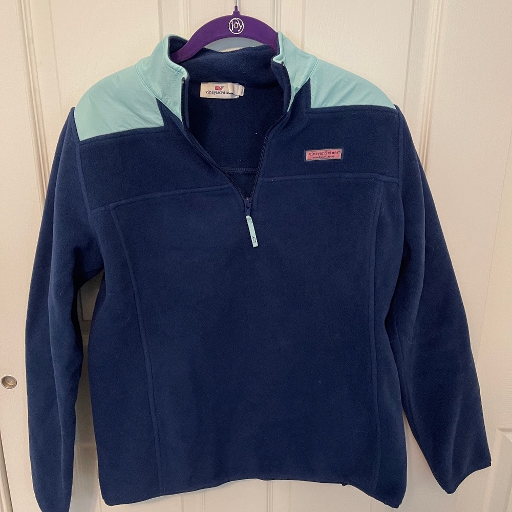 Vineyard Vines Navy Fleece Shep Shirt